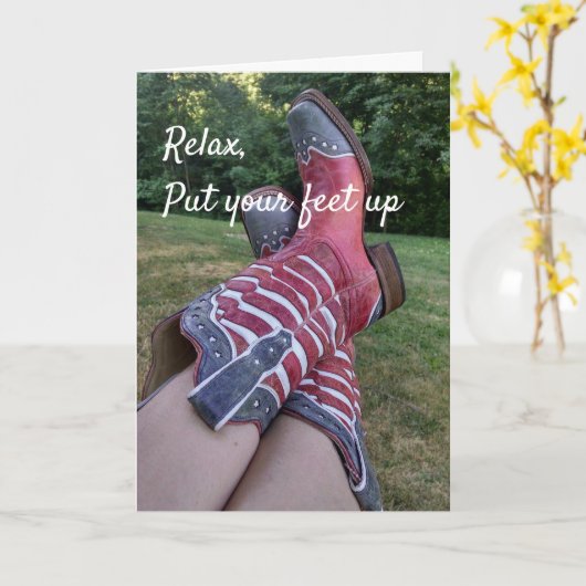 Ontspan je aanbieding kaart (Gele Bloem)