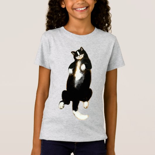 Ontspan je als deze kat met een dutje t-shirt (Voorkant)
