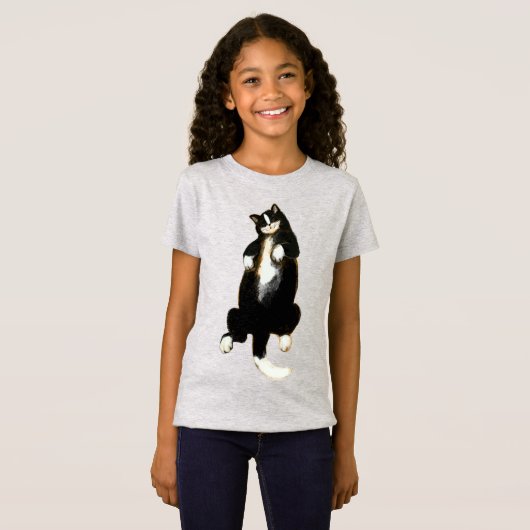 Ontspan je als deze kat met een dutje t-shirt (Voorkant volledig)