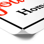 Ontspan je bent thuis poster (Hoek)