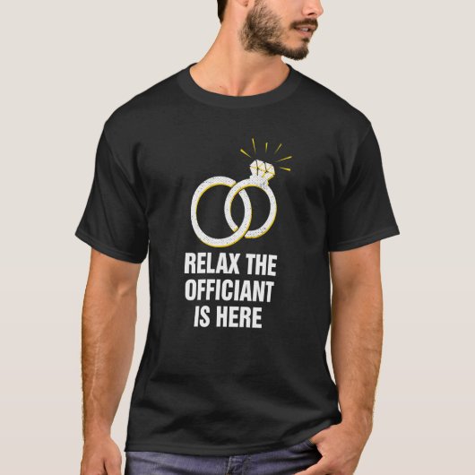 Ontspan je dat de ambtenaar hier is voor de eerste t-shirt (Voorkant)