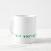 Ontspan je doet goede Mok - Retro Carnaval Font (Voorkant links)