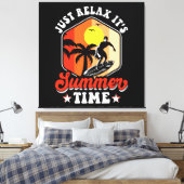 Ontspan Je Even Het Is Zomer Canvas Afdruk (Insitu (Slaapkamer))