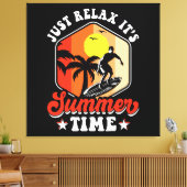 Ontspan Je Even Het Is Zomer Canvas Afdruk (Insitu (Woonkamer))