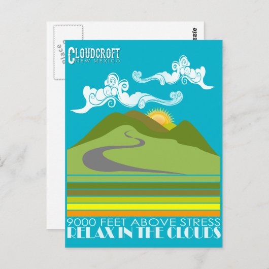 Ontspan je in de wolken briefkaart (Voorkant / Achterkant)