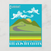 Ontspan je in de wolken briefkaart (Voorkant)