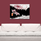 Ontspan je in een buisstoel en cocktail op het Pos Poster