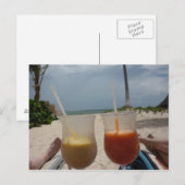 Ontspan je op het strand briefkaart (Voorkant / Achterkant)