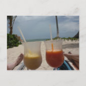 Ontspan je op het strand briefkaart (Voorkant)