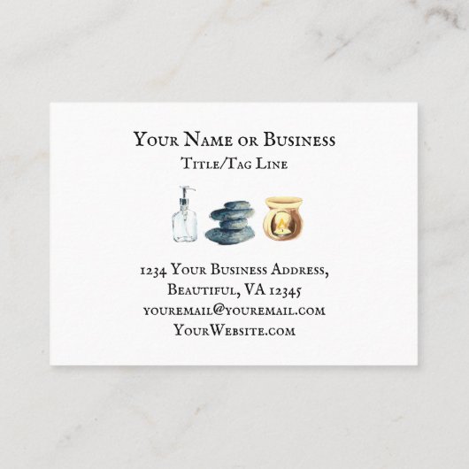 Ontspan je op vreedzame dag met anticonceptie Salo Visitekaartje (Achterkant)