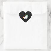Ontspan je Unicorn Hart Sticker (Tas)
