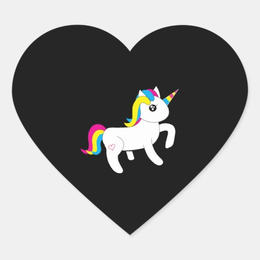 Ontspan je Unicorn Hart Sticker (Voorkant)