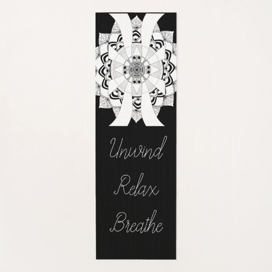 Ontspan, kom tot rust, adem yogamat (Voorkant)