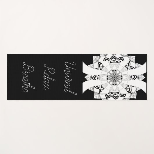 Ontspan, kom tot rust, adem yogamat (Voorkant (horizontaal))