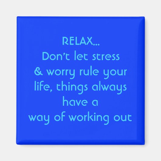 ONTSPAN...Laat geen stress, magneet (Voorkant)