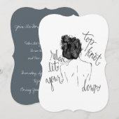 "Ontspan, laat je beste knoop omlaag" Meisjes uitn Kaart (Voorkant / Achterkant)