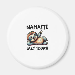 Ontspan Luiaard Namaste Lui Vibes Magneet