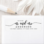 Ontspan Manuscript het Toekomstige adres Mr en Mrs Etiket (Insitu)