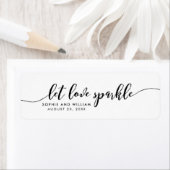 Ontspan Manuscript Laat de Sparkle Weddenschap Fav Etiket (Insitu)