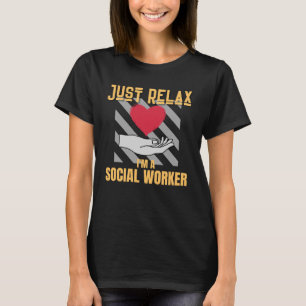 Ontspan me als maatschappelijk werker t-shirt