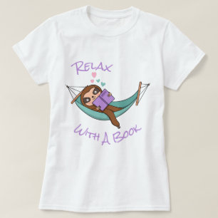 Ontspan met een boek t-shirt