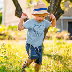 Ontspan mijn moeder met een zuster hart-stethoscoo kinder shirts