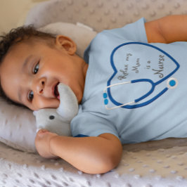 Ontspan mijn moeder met een zuster hart-stethoscoo romper