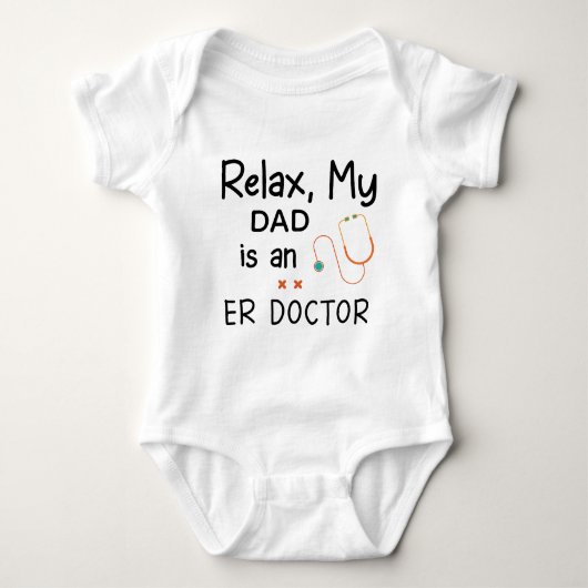 Ontspan mijn vader is een ER Doctor Romper (Voorkant)