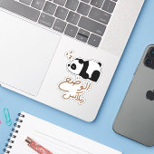 Ontspan Mode in Arabische Taal, Grappige Sleepy Pa Sticker (Laptop met iPhone)