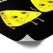 Ontspan Neem het Cheesy Funny Cheese Food Pun Love Poster (Hoek)