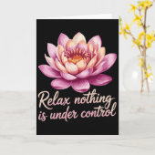 Ontspan niets is onder controle _7 kaart (Gele Bloem)