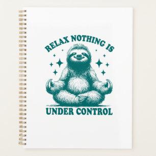 Ontspan Niks Is Onder Controle Luiaard Yoga Planner