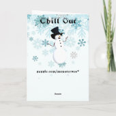 Ontspan Ontmoetingskaart Kaart (Achterkant)