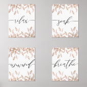 Ontspan Ontspan Weken Badkamer Muurkunst Sets (Voorkant)