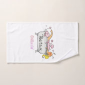 Ontspan & Ontwind – Grappige badkuip cartoon Bad Handdoek (Handdoek)