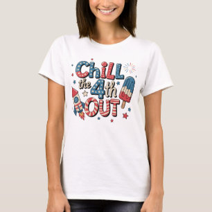 Ontspan op 4 juli t-shirt