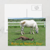 Ontspan op de Moederdag! Briefkaart (Voorkant / Achterkant)