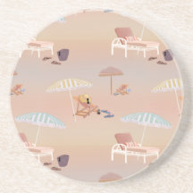 Ontspan op het zandige pastelstrand