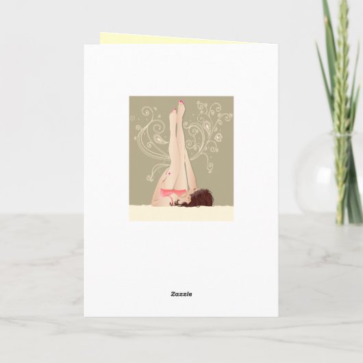 Ontspan op je verjaardagskaart vrouw kaart (Achterkant)