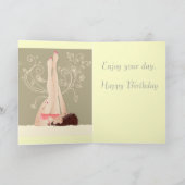 Ontspan op je verjaardagskaart vrouw kaart (Binnen)