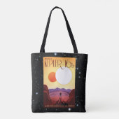 Ontspan op Kepler 16b-advertentie voor het ruimtev Tote Bag (Achterkant)