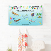 Ontspan, reis, geniet van een fijne pensionering spandoek (Insitu)