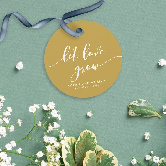 Ontspan Script Laat Liefde Groeien Bewerkbare Kleu Bedankjes Labels