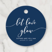 Ontspan Script Laat Liefde Stralen Bewerkbare Kleu Bedankjes Labels (Voorkant)