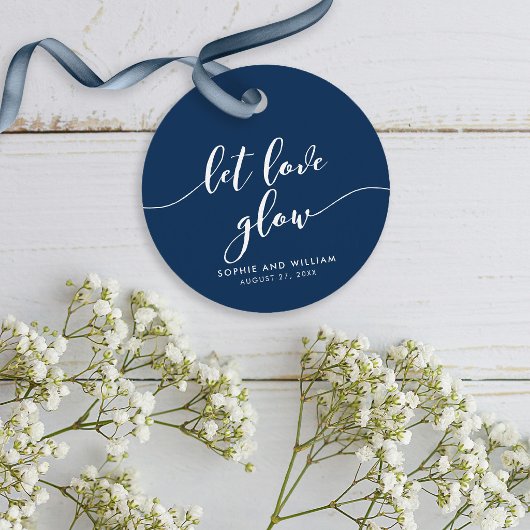 Ontspan Script Laat Liefde Stralen Bewerkbare Kleu Bedankjes Labels