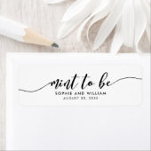 Ontspan Script Mint om te zijn bruiloft Favor Labe Etiket (Insitu)