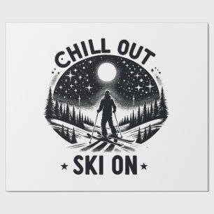 Ontspan Ski aan Cadeaupapier