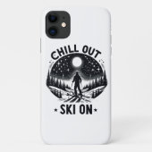Ontspan skigebied Case-Mate iPhone case (Achterkant)