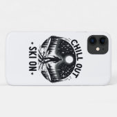 Ontspan skigebied Case-Mate iPhone case (Achterkant (horizontaal))