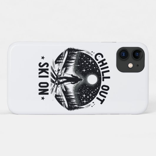 Ontspan skigebied Case-Mate iPhone case (Achterkant (horizontaal))